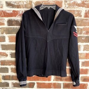 WWII Naval Clothing Factory VTG Wool Crackerjack Sailor Uniform Top Shirt